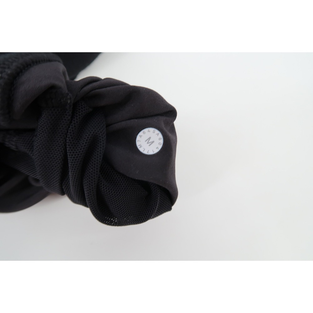 Lululemon Connector Shorts Mens Medium‎ Black Elastic Waist Stretch Sweat Lounge - Picture 2 of 7